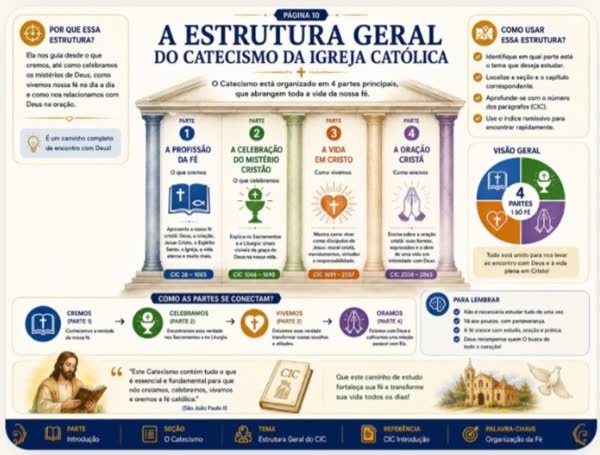 Página do Mapa do Catecismo: A estrutura geral do Catecismo da Igreja Católica