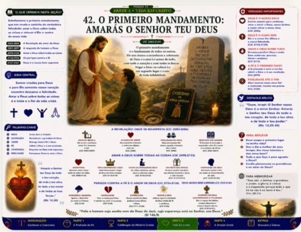 Página do Mapa do Catecismo: O primeiro mandamento