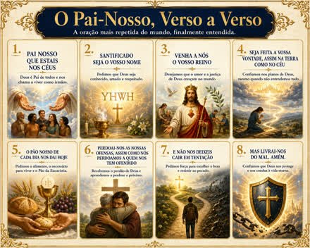 O Pai Nosso, Verso a Verso — infográfico